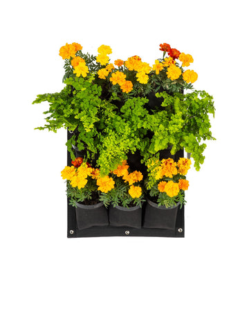 Bolsa de Cultivo para Jardín Vertical 9 Bolsillos de 44cm X 63cm